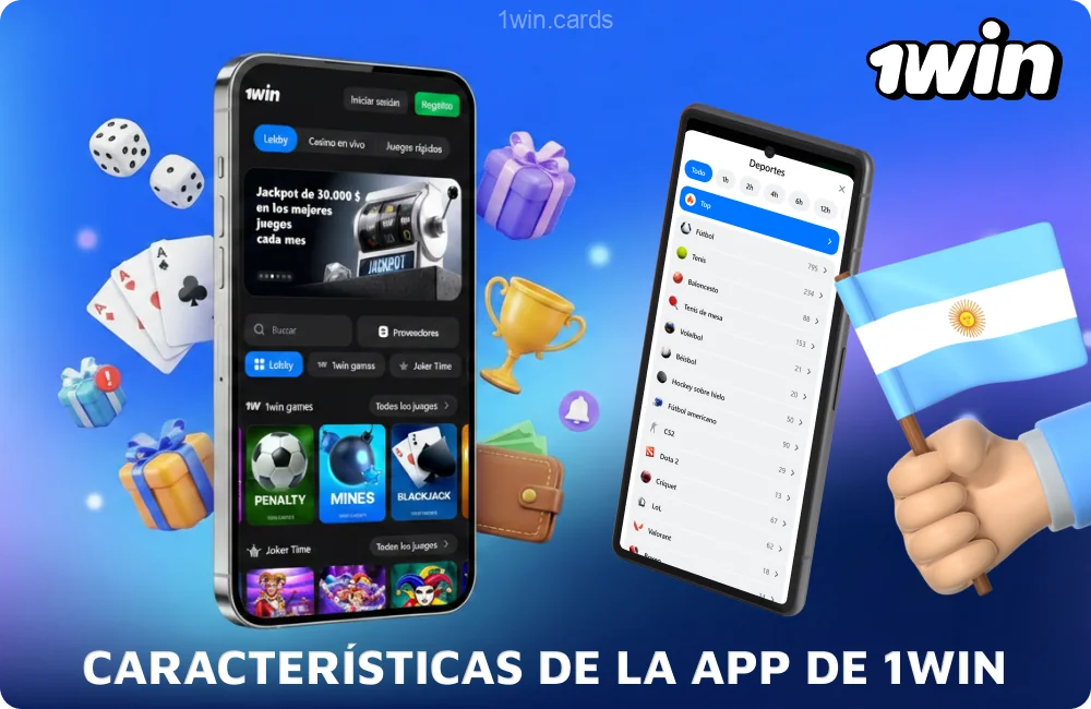 La app de 1win combina apuestas, casino y deportes electrónicos, con soporte para ARS y un acceso sencillo