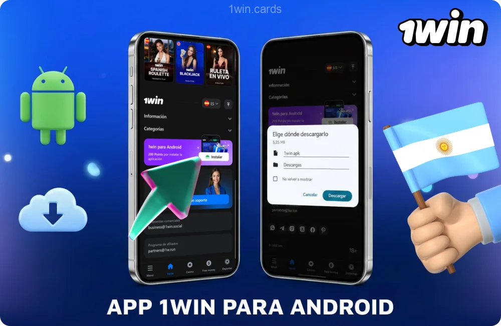 Descargar 1win para Android desde el sitio web oficial