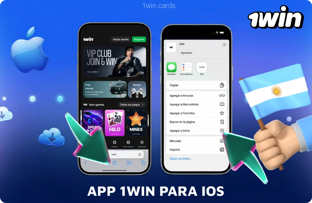 Descargar la app de 1win para iOS en Argentina