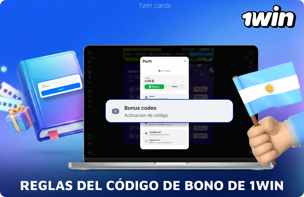El código promocional de 1win se activa una sola vez y otorga un bono una vez que se cumplen los requisitos de depósito y de apuesta mínima